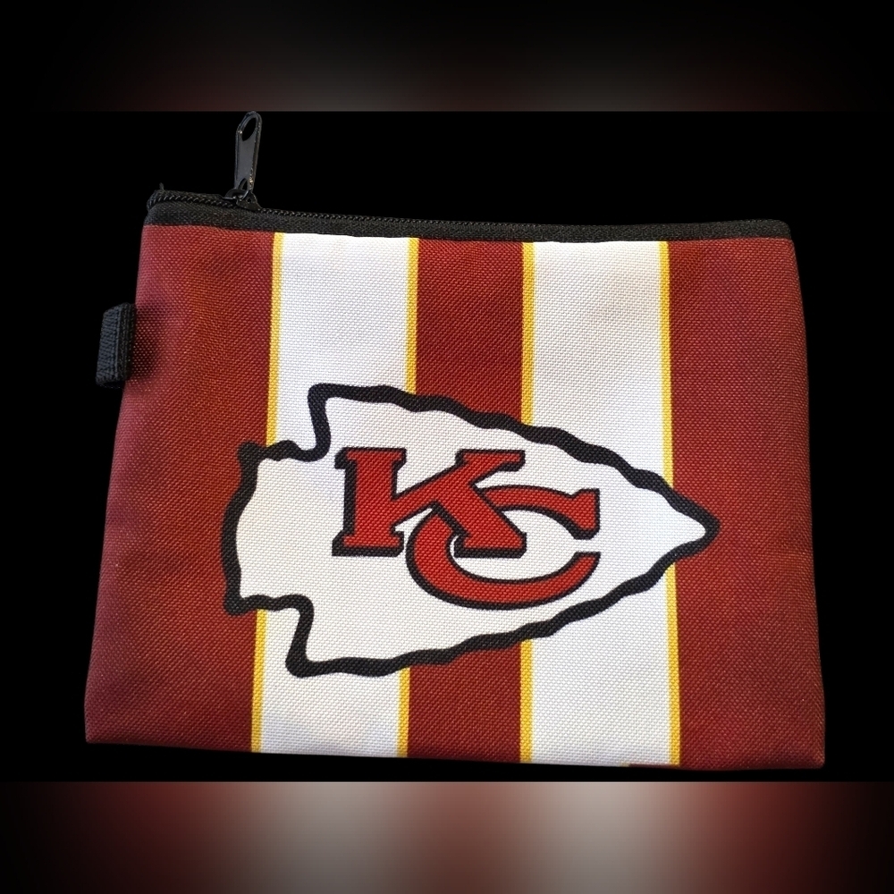 Kansas City Chiefs Zip Pouch | Small Wallet Bag Charm (5.5" x 4")